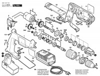 Bosch 0 601 937 752 GSB 9,6 VES-2 Cordless Impact Drill 9.6 V / GB Spare Parts GSB9,6VES-2